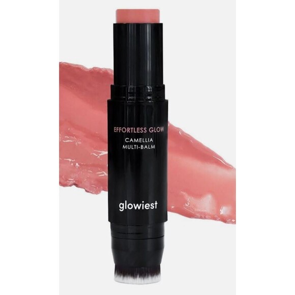 Glowiest EFFORTLESS GLOW CAMELLIA MULTI-BALM Pink Crush - Face, Eyes & Lips NIB - Picture 6 of 6